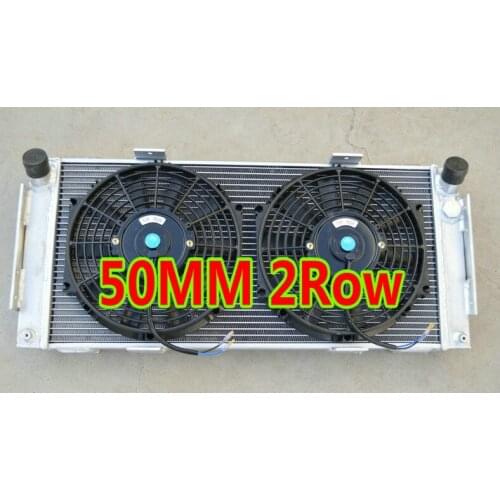 High-perf. Endurance Racing car Aluminum radiator & FANS for 1964-1969 FORD GT40 V8 MT Mk I II III IV J-car 4.9L/7.0L 65 66 67