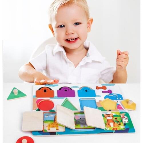 Childrens Montessori Toys Baby Busy Board Button Training Game Pattern Cognitive Key Unlock Early Education Educational Toys