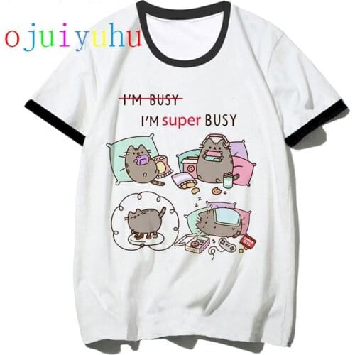 Cat women t shirt new funny kawaii ulzzang tshirt korean style female gothic Graphic Casual top tee aesthetic t-shirt female 90S
