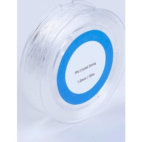 1 Roll White Elastic Beading Crystal Cord Thread Fiber Rope 0.5/0.6/0.7/0.8/1/1.2/1.5mm for Jewelry Making DIY Bracelet Necklace