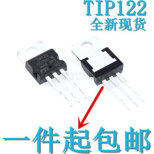 10PCS/LOT Tip122 P122 122 PN Darrington Power Transistor TO-220 Spot