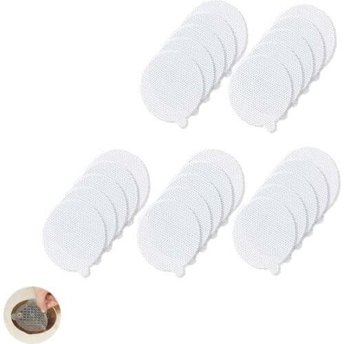 25pcs Disposable Bathroom Hair Stoppers Shower Drain Hair Catcher Tubshroom Kitchen Sink Pool Drain Filter Sticker