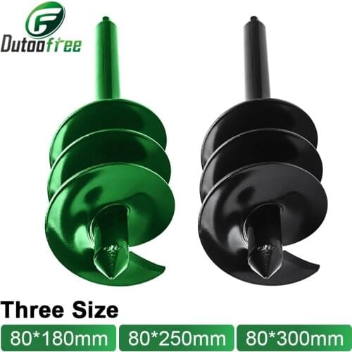 3 Sizes Garden Auger Drill Bit Tool Spiral Hole Digger Ground Drill Earth Drill for Seed Planting Gardening Drill Bit Tools