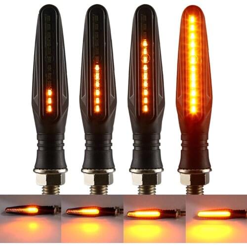 4 Pcs Motorcycle Turn Signal Light E11 Mark Built Relay 335SMD Turn Signals Indicator Flashing Light Blinker Universal M10 Bolt