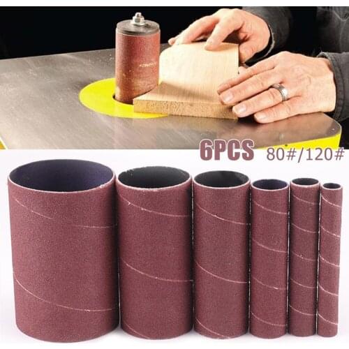 6pcs Sander Belt 80/120 Grit Sanding Machine Aluminum Oxide Sandpaper For Metal Rust Removal Wood Polishing