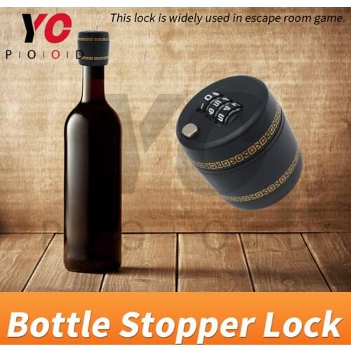 Bottle lock room escape game 3-digit coded puzzle Lock place the lock on narrow-neck bottle to hide the puzzles YOPOOD takagism