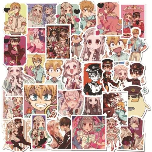 10/30/50PCS Anime Ground Bondage Boy Hanako Jun Trolley Box Bicycle Scooter Refrigerator Water Cup Waterproof Sticker Wholesale