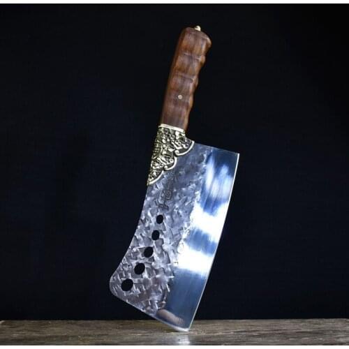 Longquan handmade household slicing knife, kitchen knife, bone cutting, meat cutting, knife blade cutting knife chef knives