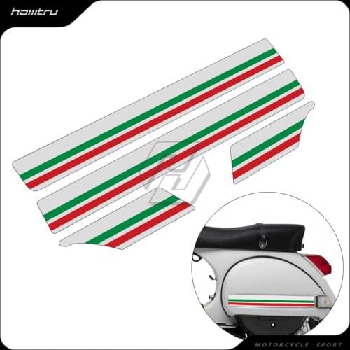 Motorcycle Side Panel Reflective Stickers Case for Vespa PX T5 Scooter-5 Decal
