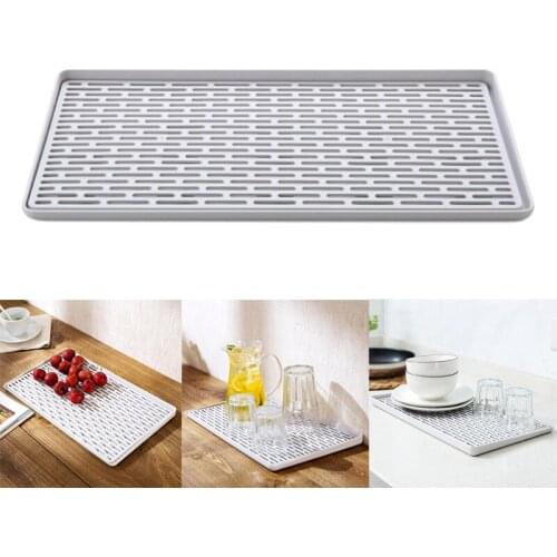 Cup Storage Tray Double Layer Dish Drainer Fruit Vegetable Water Drain Racks Kitchen Organizer Washing Drying Rack Serving Plate