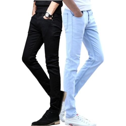 Black Mens Jeans Cotton New Fashion Casual Dark Blue Male Cowboy Trousers Men Popular Hot Size 27 28-36 Comfortable Best Choice