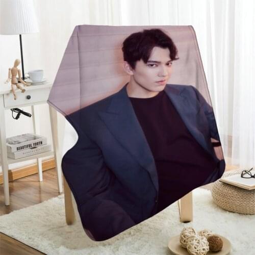 Musife Custom Dimash Flannel Blanket Design Your own Blanket Flannel Blankets for Sofa DIY Dropshipping
