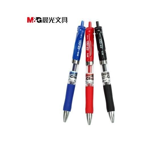 Push type gel pen 0.5 mm write Carbon pen 10pcs free shipping
