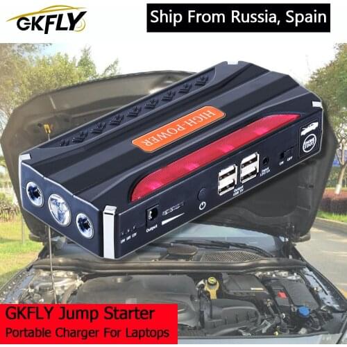 GkFLY New Car Jump Starter Cables Emergency 12V Booster Auto starting Device Systems Power Bank LED For Motorcycle And Cars