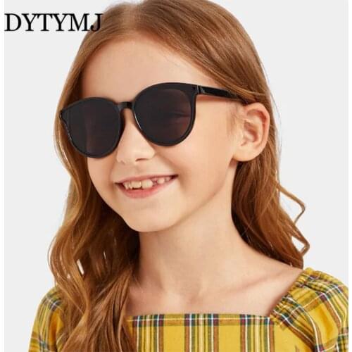 DYTYMJ Round Sunglasses Girls Boys Mirror Vintage Sun Glasses for Children Colorful Shades Anti-UV Kids Sun Glasses Wholesale