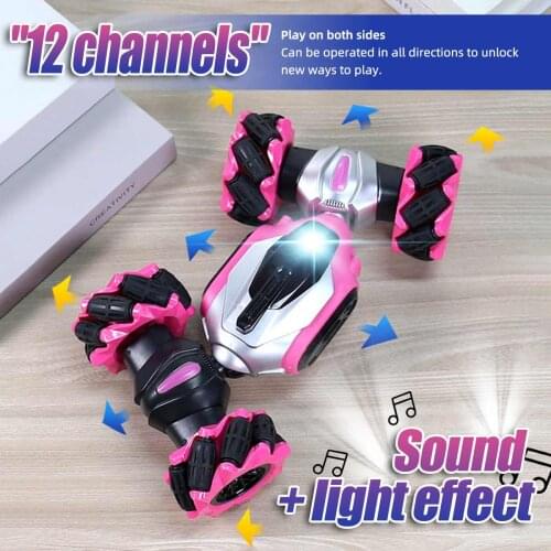 2.4G Remote Control Car Drift RC Cars 12Channel Sound 360 Degree Rotating Off-road LED Lights Electirc Remote Control stunt car