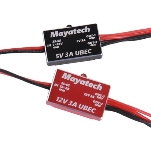 Mayatech RC UBEC Voltage Reduction Power Module DC-DC Step-down Output 5V/12V 3A Regulator for DIY Quadcopter