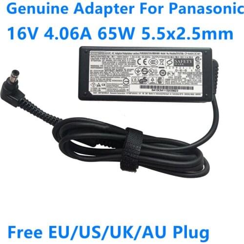 Genuine 16V 4.06A 65W CF-AA6402A CF-AA6413C M1 AC Adapter For Panasonic Toughpad CF-19 CF-30 CF-34 CF-50 CF-Y4 Y7 Power Charger