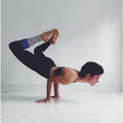 Wih Autumn European and American New Colour Yoga Fitness Pants Split Bottom Pants gym Leggings