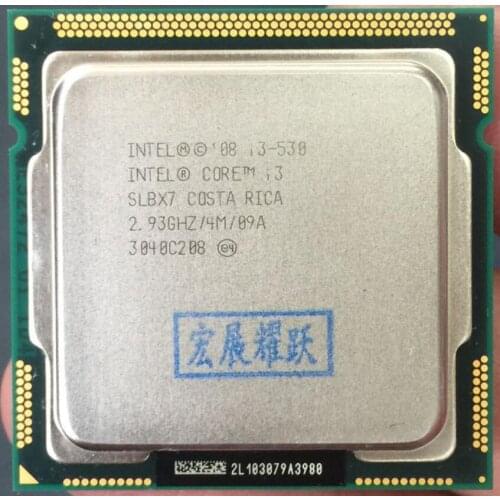Intel Core i3-530 i3 530 Processor (4M Cache, 2.93 GHz) CPU LGA 1156 100% working properly Desktop Processor