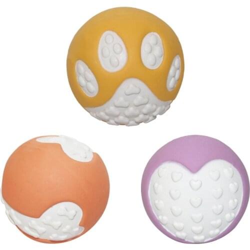 Squeaky Pet Dog Toys Rubber Ball Puppy Chew Molar Toy For Small Dogs Interactive Latex Sounding Ball Toys Pet Accessories