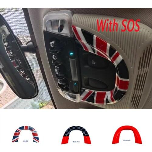 Car Interior Reading Light Sticker Cover Frame For Mini Cooper Clubman Countryman F54 F55 F56 F60 Internal Decoration Accessory