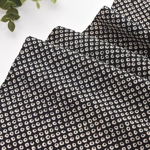 Japanese Style Crepe Deer Striped Fabric Clothes Kimono T-shirt Dress Tablecloth Handmade DIY Fabric