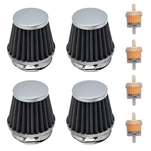 Karbay 4x 54mm Air Pod Intake Filters For CB750 900 Kawasaki KZ1000 Suzuki Gs1100
