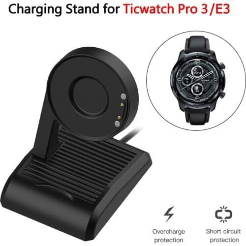 Charger Cradle Dock For TicWatch Pro 3/Pro 3 GPS/Pro 3 LTE Charging Cable For Ticwatch S E C2 E2 S2 GTX USB Magnetic Adapter