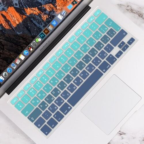 EU Enter Russian Language Keyboard Protector For MacBook Air 13.3 A1466 A1369 Pro Retina 15 inch 2010-2017 Keyboard Skin Cover