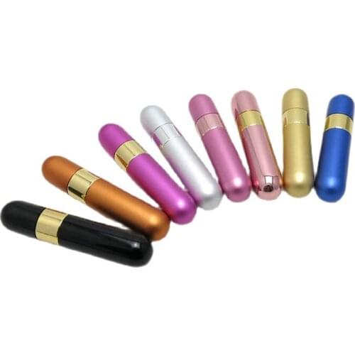 New Arrival 10ml beauty refillable perfume atomizer with 8 colors small perfume sprayer bottle for travel use 100PCS