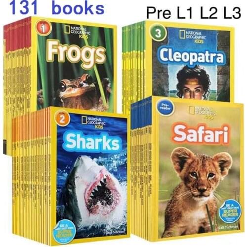 131 books English picture book National Geographic Kids pre level 1-3 be a NAT GEO kids super reader child popular science book