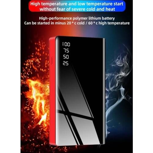 20000mAh 12V Portable Car Jump Starter Emergency Battery Booster Power Bank 6XDB