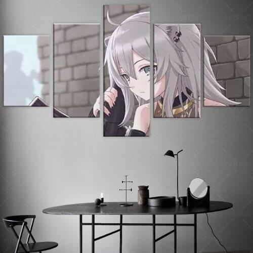 5 piece Shishiro Botan Hololive Canvas Wall Art Painting Decor Bedroom Study studio print Living kid Room Home Decoration Prints