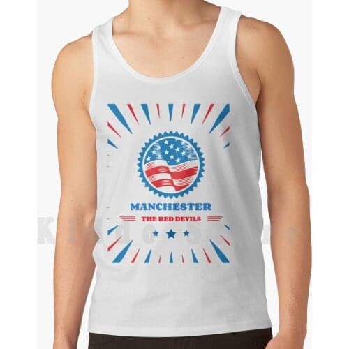 &amp ; Quot ; The Red Devils&amp ; Quot ; Design. Tank Tops Vest Sleeveless Td Is Red British Football The Red