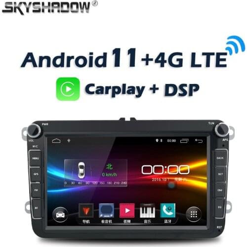 8" Carplay DSP IPS Android 10.0 6G + 128G 4G LTE Car DVD Player GPS WIFI Bluetooth Radio For VW Polo Jetta Tiguan Passat octavia