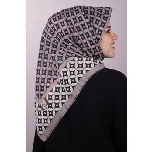 ERBİL PATTERNED LINEN FLAMLI SCARF-DESEN-07-RENK-09