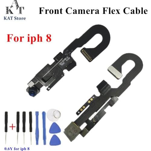 KAT 1PCS Front Camera Flex for 7 Plus 8 8G 4.7 5.5 Sensor Light Proximity Facing Small Cam Camera Module Flex Cable Repair Part