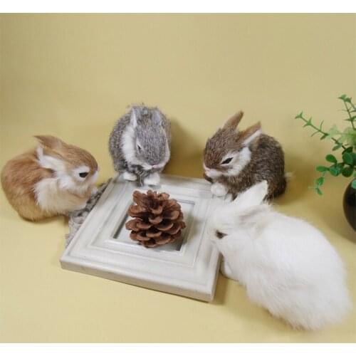 Simulation Rabbit Room Decoration Birthday Present пасхальный декор Animal Model Of Rabbit Fake Doll Childrens Toys Girl пасха