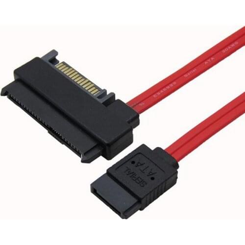 SATA Hard Disk Drive Raid Cable SFF-8482 SAS 29 Pin to SATA 7 Pin with 15 Pin SATA Power Port Cable red color 50cm