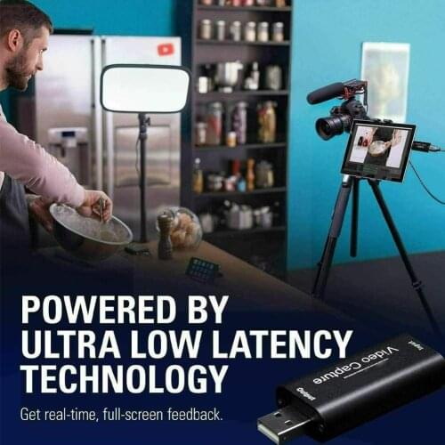 4K Video Capture Card USB2.0 HDMI-compatible Grabber Recording Live Camcorder Game For PS4 Recorder Camera DVD Streaming O4A9