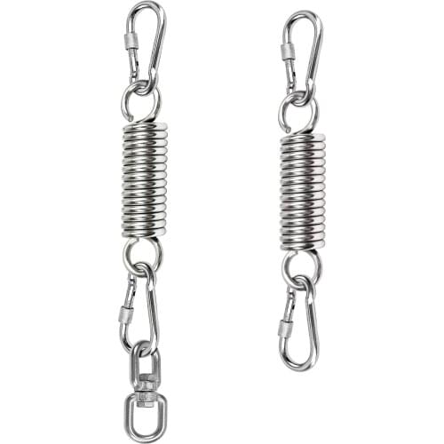 Hammock Hanging Chairs Spring Kit 2 Carabiner 500 LB Capacity