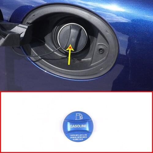 Red Blue Aluminum alloy Gas Fuel Tank Cap Cover Trim For Alfa Romeo Giulia Stelvio Accessories