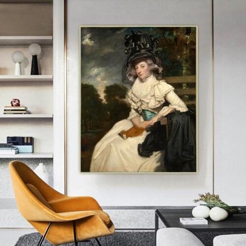 Mrs. Lewis Thomas Watson (Mary Elizabeth Milles) by Sir Joshua Reynolds Canvas Oil Painting Aesthetics Decor Home Decoration
