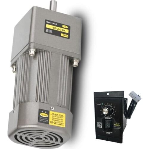 5IK140GU-CF AC220V 50/60hz 140W AC geared motor, high torque, reversible, speed control motor + speed controller