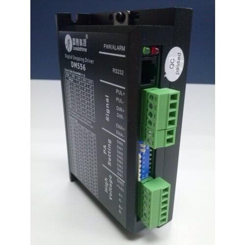 Lowest price Leadshine DM556 2-phase Digital Stepper Drive work 36-60 VDC 2.1A to 5.6A NEMA23 motor
