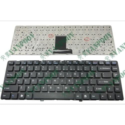 New US Laptop keyboard for Sony VPC-EA VPC EA PCG-61212W PCG-61211W PCG-61211T PCG-61212T PCG-61311M PCG-61317L Black No Frame