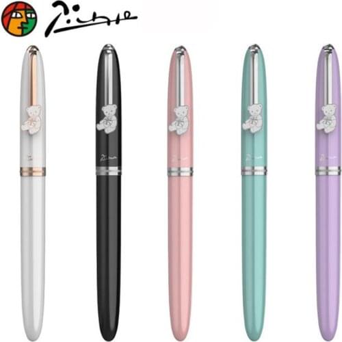 Pimio Picasso 922 Metal Fountain Pen Elegant Teddy Series Iridium Fine Nib Writing Gift Set For Business Office School Supply