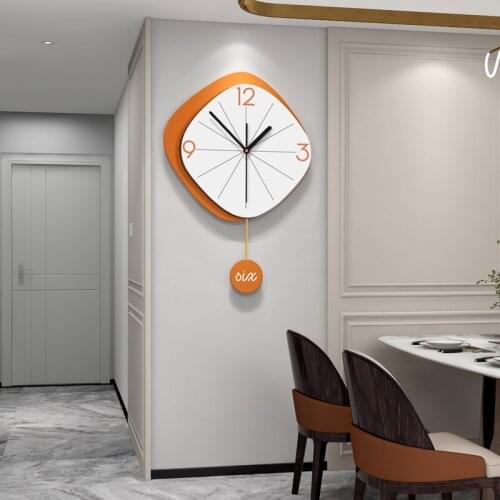 Simple modern clock wall clock living room home fashion minimalist creative net red art decoration light luxury clock wall