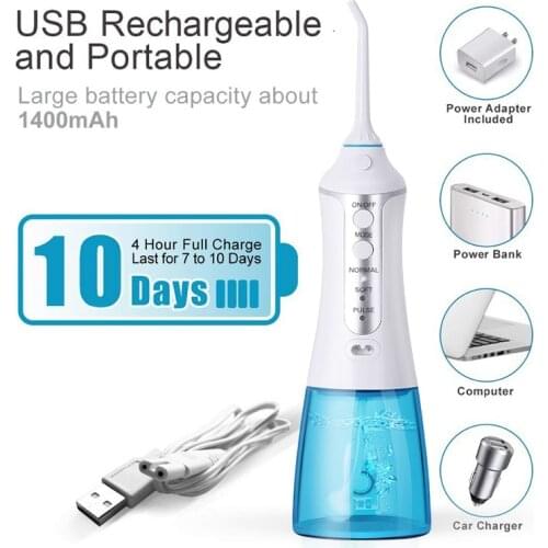 Travel Ipx7 Dental Portable Toothbrush Cordless Oral Irrigator Water Flosser 2 in 1 Teeth Cleaner for Teeth SPA